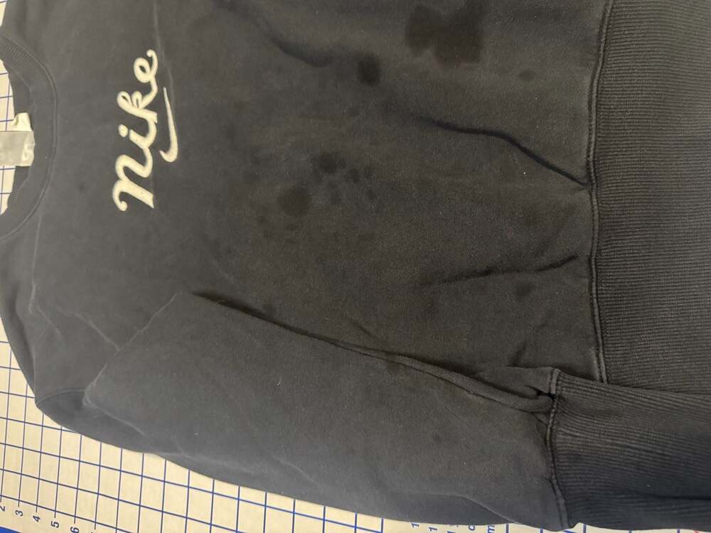Nike Script Logo Black Crewneck Sweatshirt Size XS - Picture 3 of 9